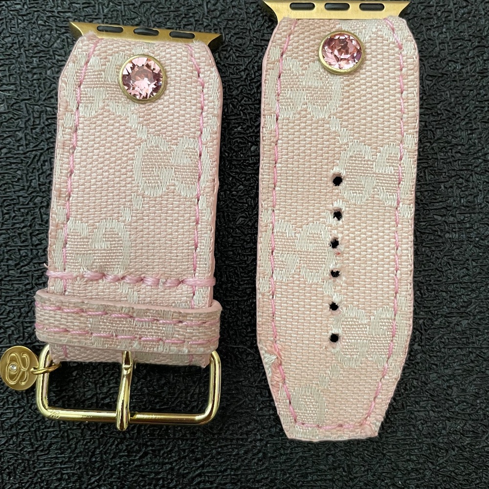UPCYCLED PINK CANVAS GG  SIVELLA WATCHBAND